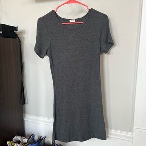 John Galt Cotton Ribbed Tee Shirt Bodycon Mini Dress